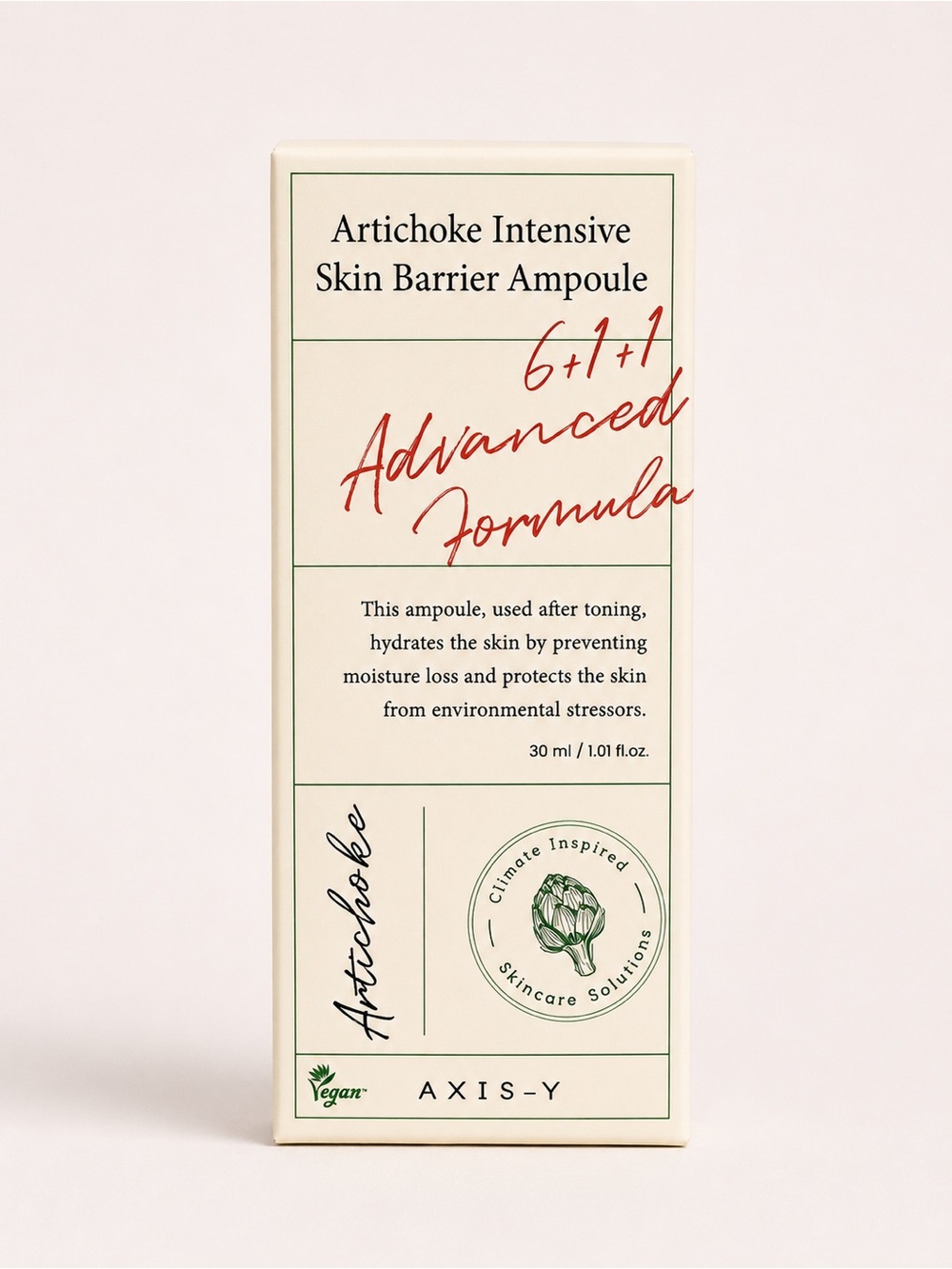 AXIS-Y Artichoke Intensive Skin Barrier Ampoule 30ml Hydrating Repair Serum